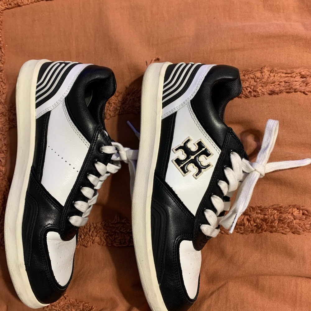 Tory Burch Black and White Sneakers